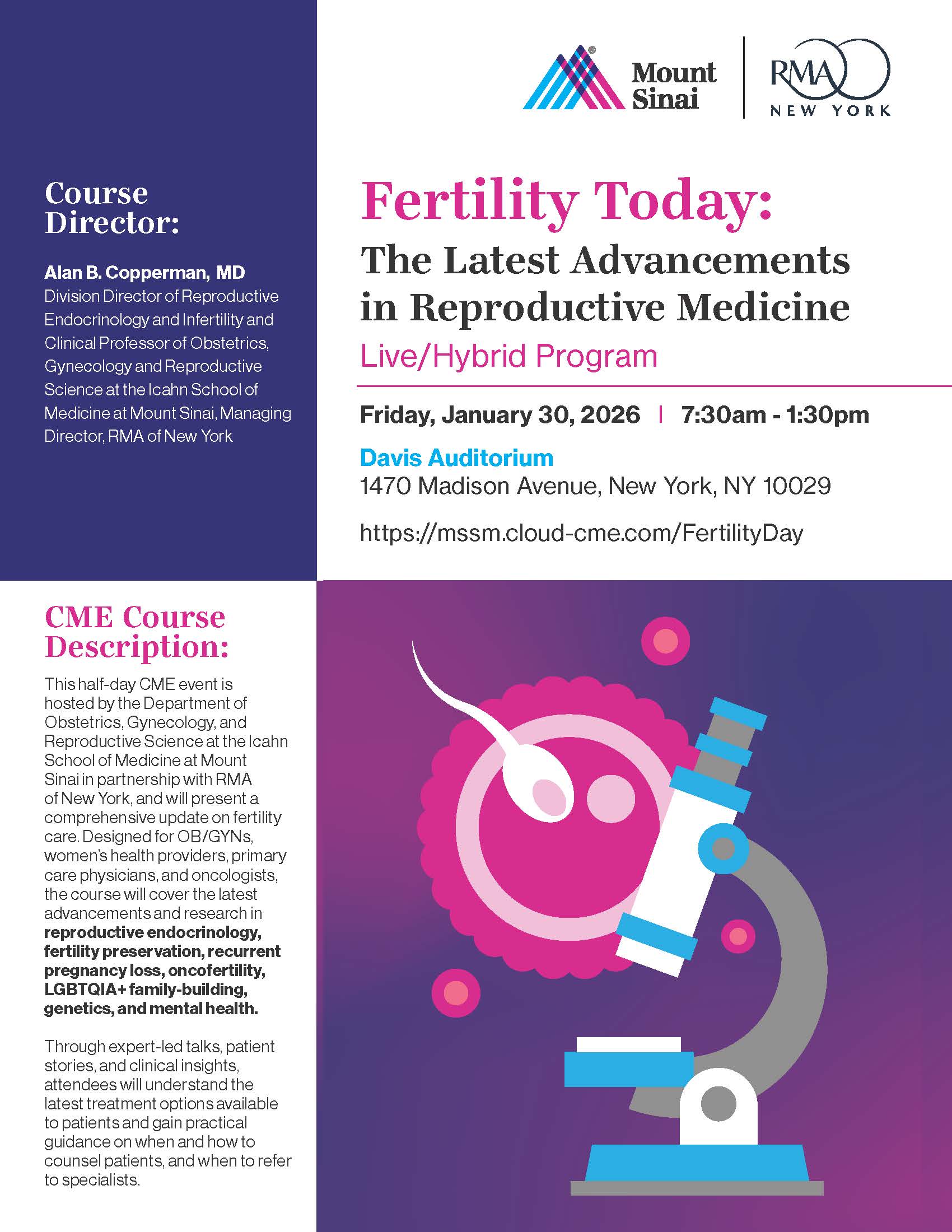 Fertility Day: What Clinicians Need to Know Now About the Latest in Reproductive Medicine Banner